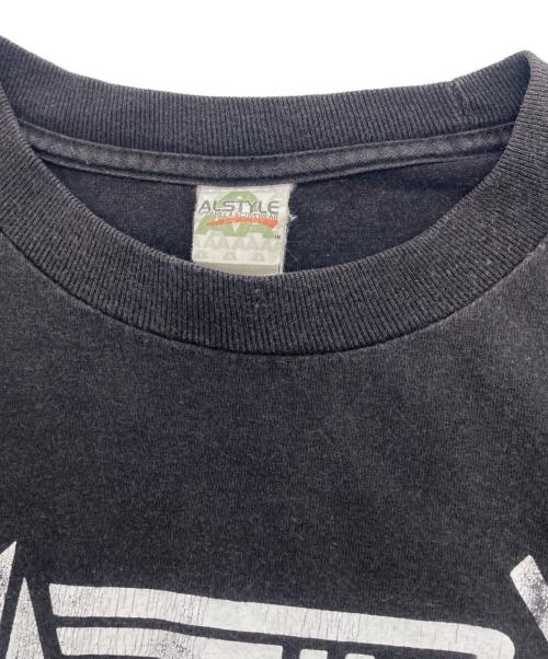 ALSTYLE APPAREL & ACTIVEWEAR（アレスタイルアパレル＆アクティブウェア）ALSTYLE APPAREL & ACTIVEWEAR (アレスタイルアパレル＆アクティブウェア) バンドTシャツ ブラック サイズ:Ⅿの古着・服飾アイテム