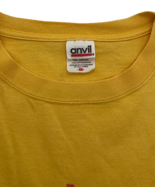 anvil（アンヴィル）anvil (アンヴィル) プリントTシャツ イエロー サイズ:Ⅿの古着・服飾アイテム
