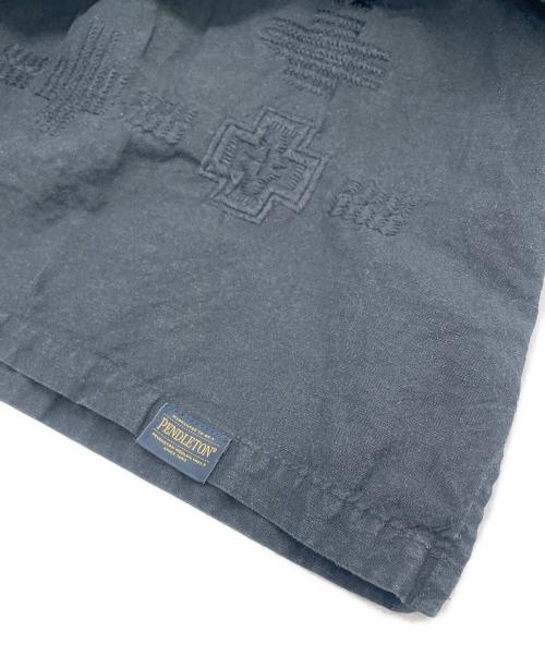 PENDLETON（ペンドルトン）PENDLETON (ペンドルトン) エンブロイダリー オープンカラーシャツ ブラック サイズ:Ⅼの古着・服飾アイテム