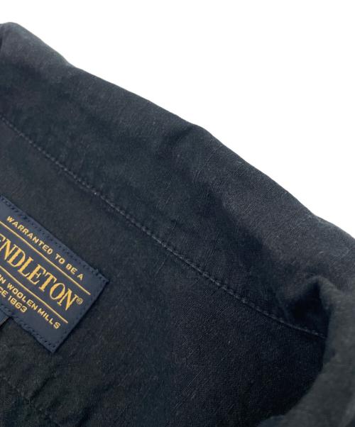 PENDLETON（ペンドルトン）PENDLETON (ペンドルトン) エンブロイダリー オープンカラーシャツ ブラック サイズ:Ⅼの古着・服飾アイテム