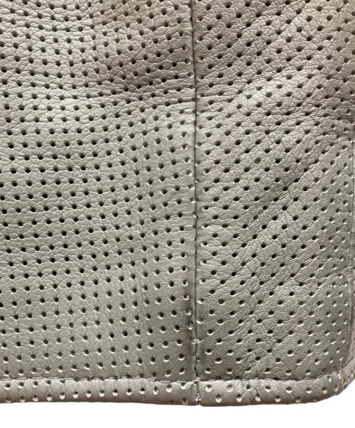 VANSON（バンソン）VANSON (バンソン) 半袖パンチングライダース イエロー×グレー サイズ:SMサイズの古着・服飾アイテム