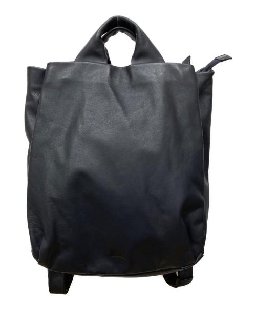CAMPER（カンペール）CAMPER (カンペール) GLOBOレザーバックパック ネイビーの古着・服飾アイテム