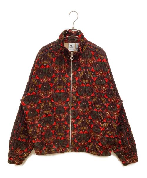 adidas（アディダス）adidas (アディダス) コーデュロイ トラックトップ レッド サイズ:SIZE XLの古着・服飾アイテム