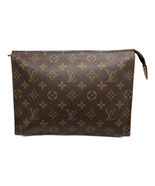 LOUIS VUITTON（ルイ ヴィトン）LOUIS VUITTON (ルイ ヴィトン) クラッチバッグ ブラウンの古着・服飾アイテム