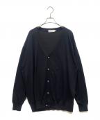 Graphpaperグラフペーパー）の古着「HIGH GAUGE KNIT CARDIGAN」｜ブラック