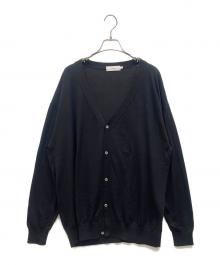 Graphpaper（グラフペーパー）の古着「HIGH GAUGE KNIT CARDIGAN」｜ブラック