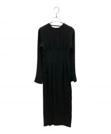 TODAYFUL（トゥデイフル）の古着「Backopen Linen Dress」｜ブラック