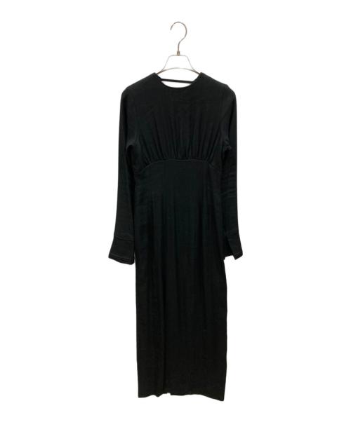 TODAYFUL（トゥデイフル）TODAYFUL (トゥデイフル) Backopen Linen Dress ブラック サイズ:SIZE 36の古着・服飾アイテム