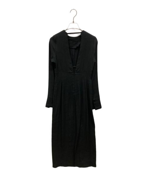TODAYFUL（トゥデイフル）TODAYFUL (トゥデイフル) Backopen Linen Dress ブラック サイズ:SIZE 36の古着・服飾アイテム