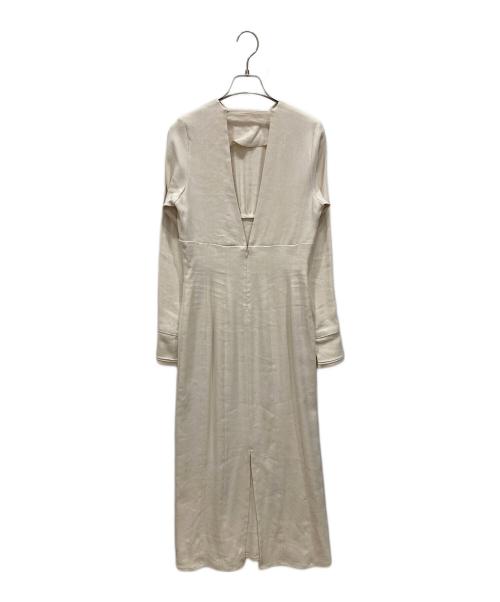 TODAYFUL（トゥデイフル）TODAYFUL (トゥデイフル) Backopen Linen Dress アイボリー サイズ:SIZE 38の古着・服飾アイテム