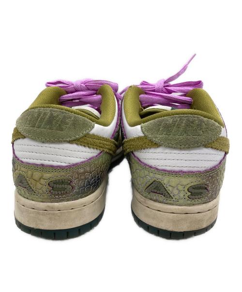 NIKE SB（ナイキエスビー）NIKE SB (ナイキエスビー) Alexis Sablone (アレクシス・サブローン) DUNK LOW PRO ホワイト×オリーブ サイズ:SIZE 26.5cmの古着・服飾アイテム