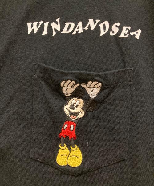 WIND AND SEA（ウィンダンシー）WIND AND SEA (ウィンダンシー) DISNEY (ディズニー) HANGING MICKEY TEE ブラック サイズ:SIZE Sの古着・服飾アイテム
