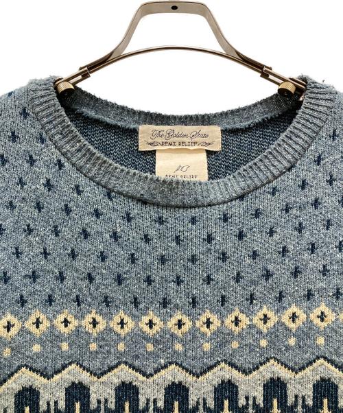 REMI RELIEF（レミレリーフ）REMI RELIEF (レミレリーフ) 総柄ニット ブルー サイズ:SIZE Mの古着・服飾アイテム