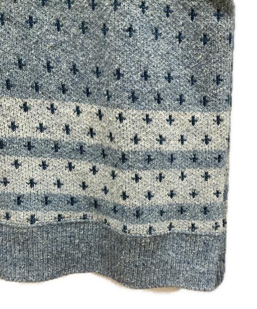 REMI RELIEF（レミレリーフ）REMI RELIEF (レミレリーフ) 総柄ニット ブルー サイズ:SIZE Mの古着・服飾アイテム