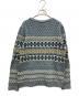 REMI RELIEF (レミレリーフ) 総柄ニット ブルー サイズ:SIZE M：5000円