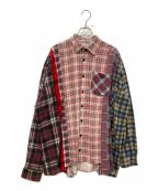 Rebuild by Needlesリビルドバイニードルス）の古着「Flannel Shirt 7 Cuts Wide」｜レッド