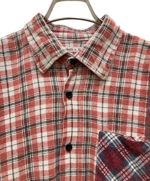 Rebuild by Needles（リビルドバイニードルス）Rebuild by Needles (リビルドバイニードルス) Flannel Shirt 7 Cuts Wide レッド サイズ:不明の古着・服飾アイテム