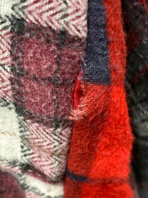 Rebuild by Needles（リビルドバイニードルス）Rebuild by Needles (リビルドバイニードルス) Flannel Shirt 7 Cuts Wide レッド サイズ:不明の古着・服飾アイテム
