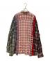 Rebuild by Needles (リビルドバイニードルス) Flannel Shirt 7 Cuts Wide レッド サイズ:不明：9000円