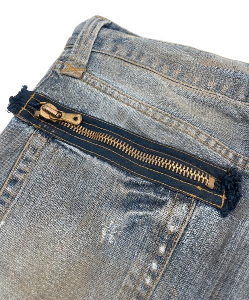DOLCE & GABBANA（ドルチェ＆ガッバーナ）DOLCE & GABBANA (ドルチェ＆ガッバーナ) バックジップダメージ加工デニムパンツ インディゴ サイズ:SIZE 54 未使用品の古着・服飾アイテム