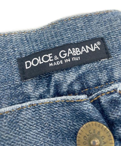 DOLCE & GABBANA（ドルチェ＆ガッバーナ）DOLCE & GABBANA (ドルチェ＆ガッバーナ) ダメージデニムパンツ インディゴ サイズ:48 未使用品の古着・服飾アイテム