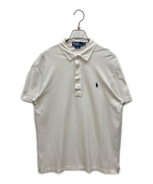 POLO RALPH LAUREN（ポロ・ラルフローレン）POLO RALPH LAUREN (ポロ・ラルフローレン) 半袖ポロシャツ ホワイト サイズ:SIZE Mの古着・服飾アイテム
