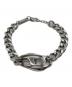 DIESEL（ディーゼル）の古着「Dロゴブレスレット」｜シルバー