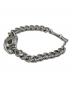 DIESEL (ディーゼル) Dロゴブレスレット シルバー：8000円