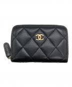 CHANELシャネル）の古着「クラシックジップコインパース」｜ブラック