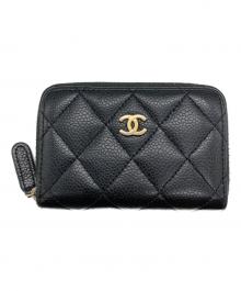 CHANEL（シャネル）の古着「クラシックジップコインパース」｜ブラック