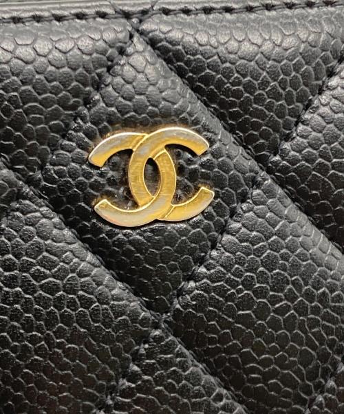 CHANEL（シャネル）CHANEL (シャネル) クラシックジップコインパース ブラックの古着・服飾アイテム