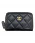 CHANEL（シャネル）の古着「クラシックジップコインパース」｜ブラック