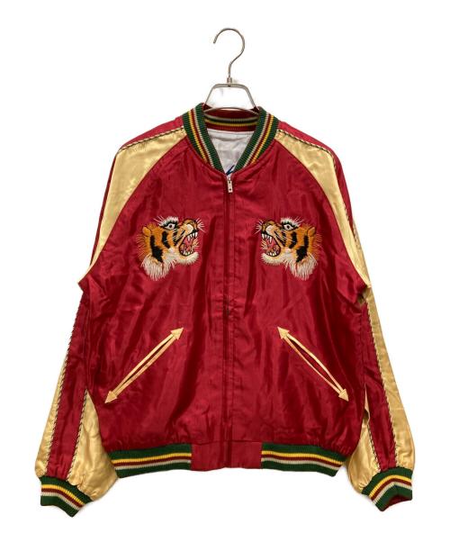 東洋エンタープライズ（トウヨウエンタープライズ）東洋エンタープライズ (トウヨウエンタープライズ) Acetate Souvenir Jacket レッド サイズ:SIZE Mの古着・服飾アイテム