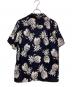 DUKE KAHANAMOKU (デュークカハナモク) SUN SURF (サンサーフ) アロハシャツ ネイビー サイズ:SIZE M：16000円