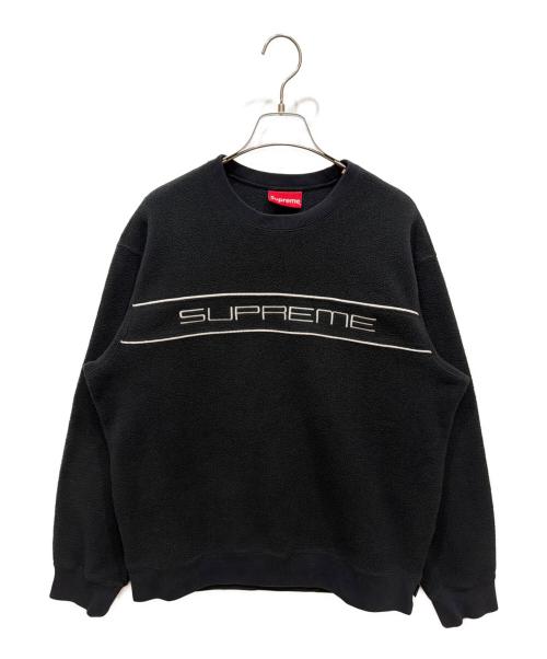 SUPREME（シュプリーム）Supreme (シュプリーム) Polartec Crewneck スウェット ブラック サイズ:SIZE Mの古着・服飾アイテム