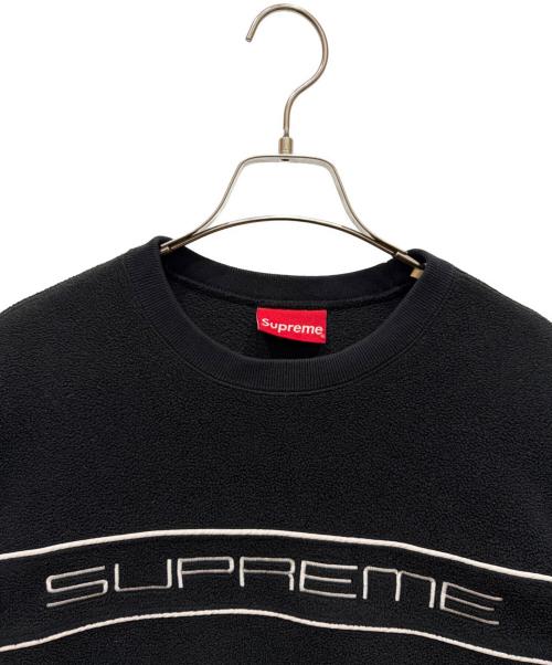 SUPREME（シュプリーム）Supreme (シュプリーム) Polartec Crewneck スウェット ブラック サイズ:SIZE Mの古着・服飾アイテム