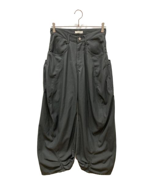 Knuth Marf（クヌースマーフ）knuth marf (クヌースマーフ) tuck design denim pants グレー サイズ:SIZE XSの古着・服飾アイテム