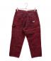 X-LARGE (エクストララージ) OVERDYED WORK PANTS レッド サイズ:SIZE 81cm (W32)：6000円