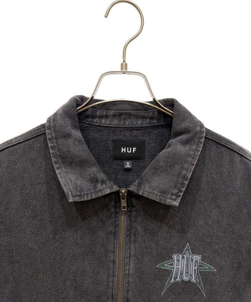 HUF（ハフ）HUF (ハフ) ジップデニムジャケット グレー サイズ:SIZE Sの古着・服飾アイテム