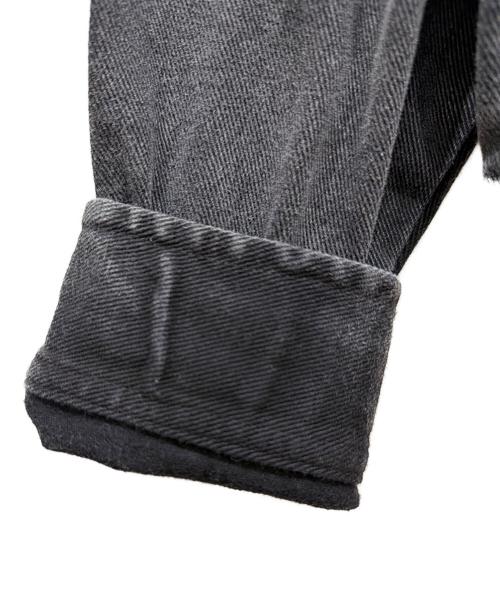 HUF（ハフ）HUF (ハフ) ジップデニムジャケット グレー サイズ:SIZE Sの古着・服飾アイテム