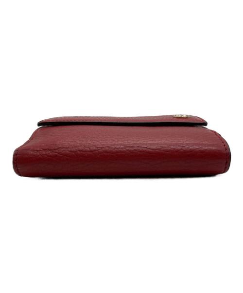 GUCCI（グッチ）GUCCI (グッチ) インターロッキングG二つ折り財布 レッドの古着・服飾アイテム