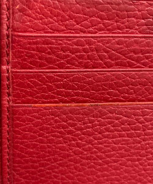GUCCI（グッチ）GUCCI (グッチ) インターロッキングG二つ折り財布 レッドの古着・服飾アイテム