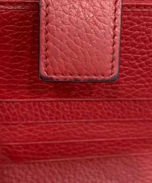 GUCCI（グッチ）GUCCI (グッチ) インターロッキングG二つ折り財布 レッドの古着・服飾アイテム