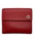 GUCCI（グッチ）の古着「インターロッキングG二つ折り財布」｜レッド
