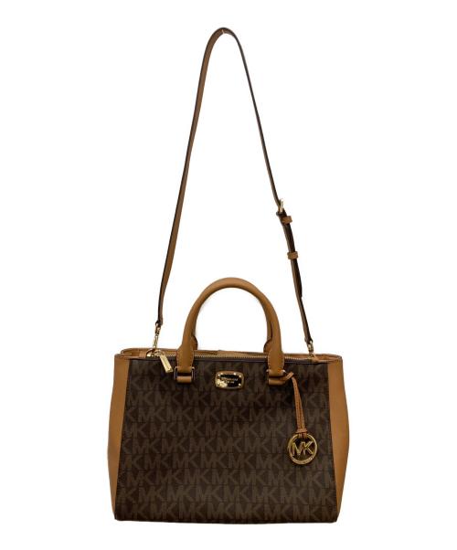MICHAEL KORS（マイケルコース）MICHAEL KORS (マイケルコース) 総柄トートバッグ ブラウンの古着・服飾アイテム