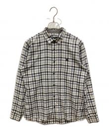 BURBERRY BLACK LABEL（バーバリーブラックレーベル）の古着「チェックシャツ」｜グレー