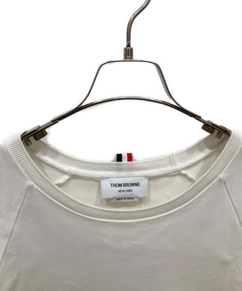 Thom Browne（トムブラウン）Thom Browne (トムブラウン) トリコロールサイドラインTシャツ ホワイト サイズ:1の古着・服飾アイテム