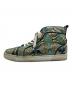 Christian Louboutin (クリスチャン・ルブタン) Louis Flat Python Mid-Top Sneaker ブルー×イエロー サイズ:SIZE43：15000円