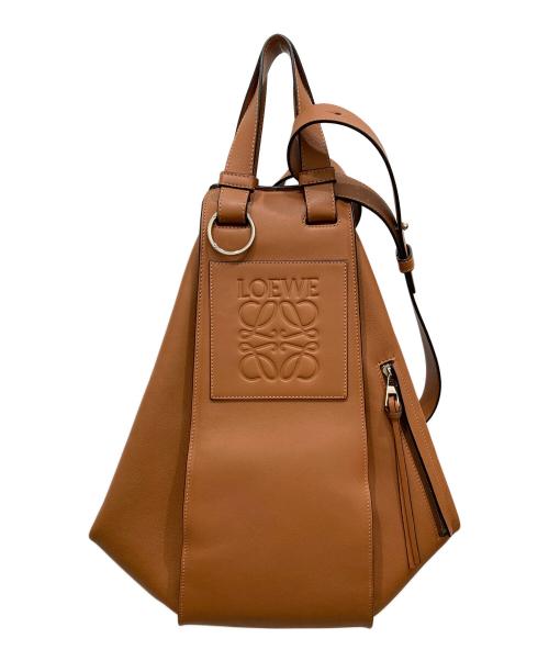 LOEWE（ロエベ）LOEWE (ロエベ) ハンモック ミディアム レザーバッグ ブラウンの古着・服飾アイテム