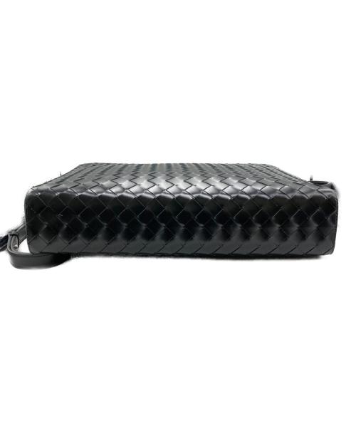 BOTTEGA VENETA（ボッテガベネタ）BOTTEGA VENETA (ボッテガベネタ) イントレチャート ブリーフケース ブラックの古着・服飾アイテム